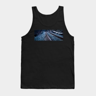 Railroad Tracks in Early Spring Tank Top